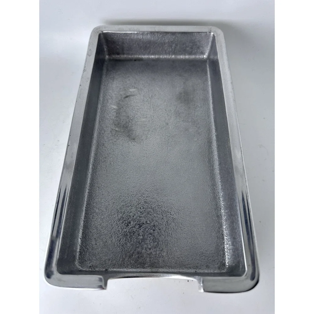 Mariposa Signature Guest Towel Napkin Holder Recycled Aluminum Silver 9x5